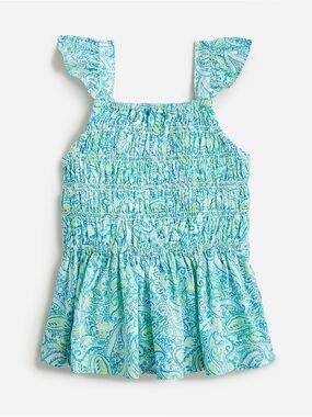 NWT Crewcuts smocked top